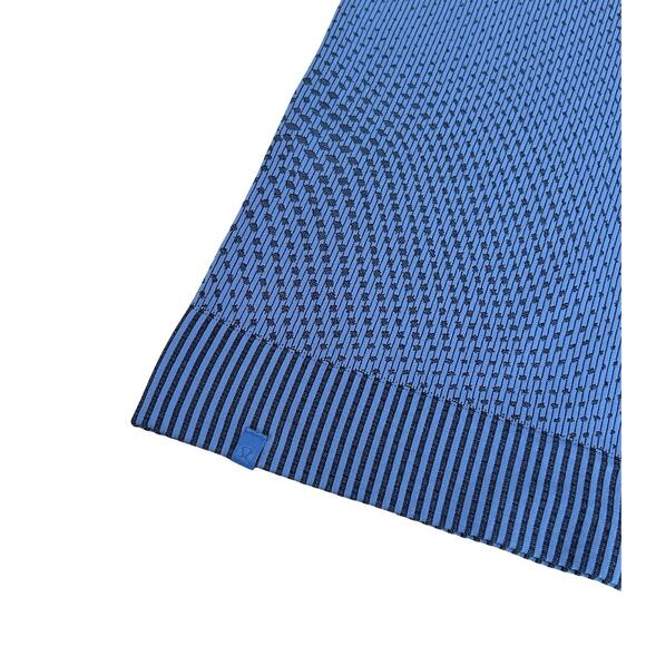 Lululemon Rest Less Cropped Pullover Size 12 Blue Nile 1/2 Zip Seamless - Picture 7 of 7